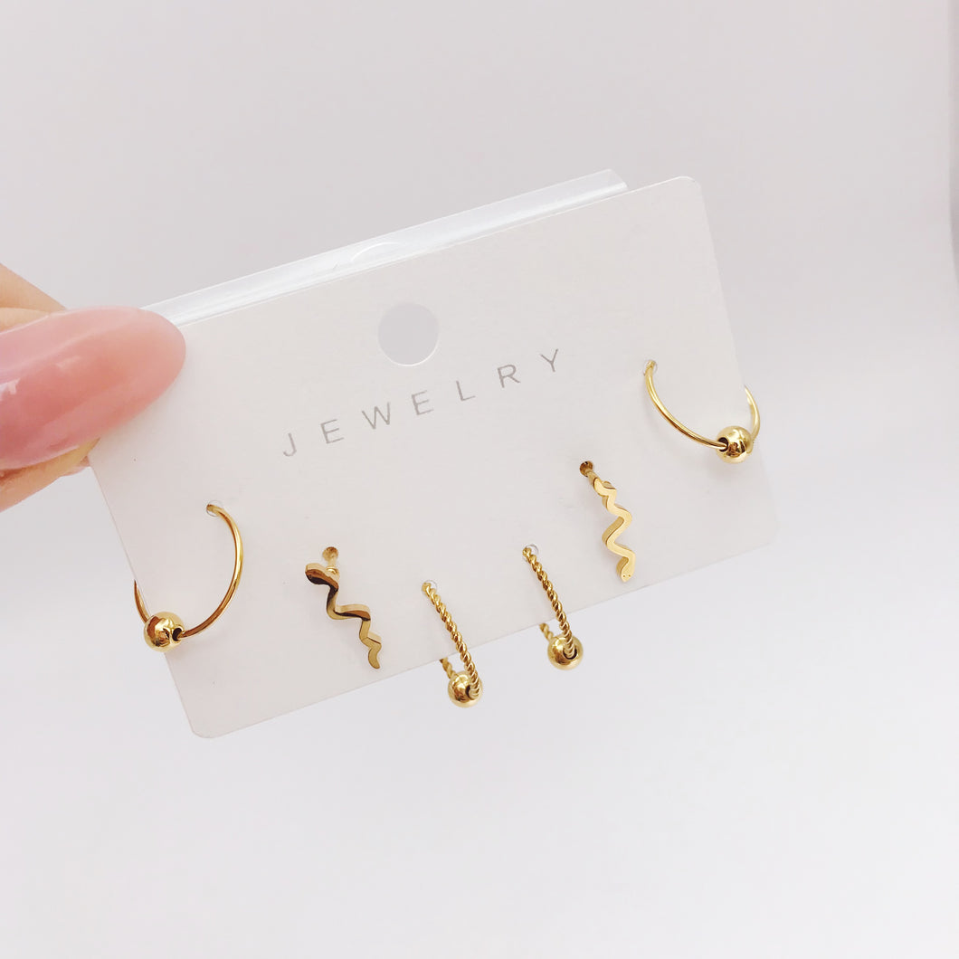 Set Aretes Serpiente
