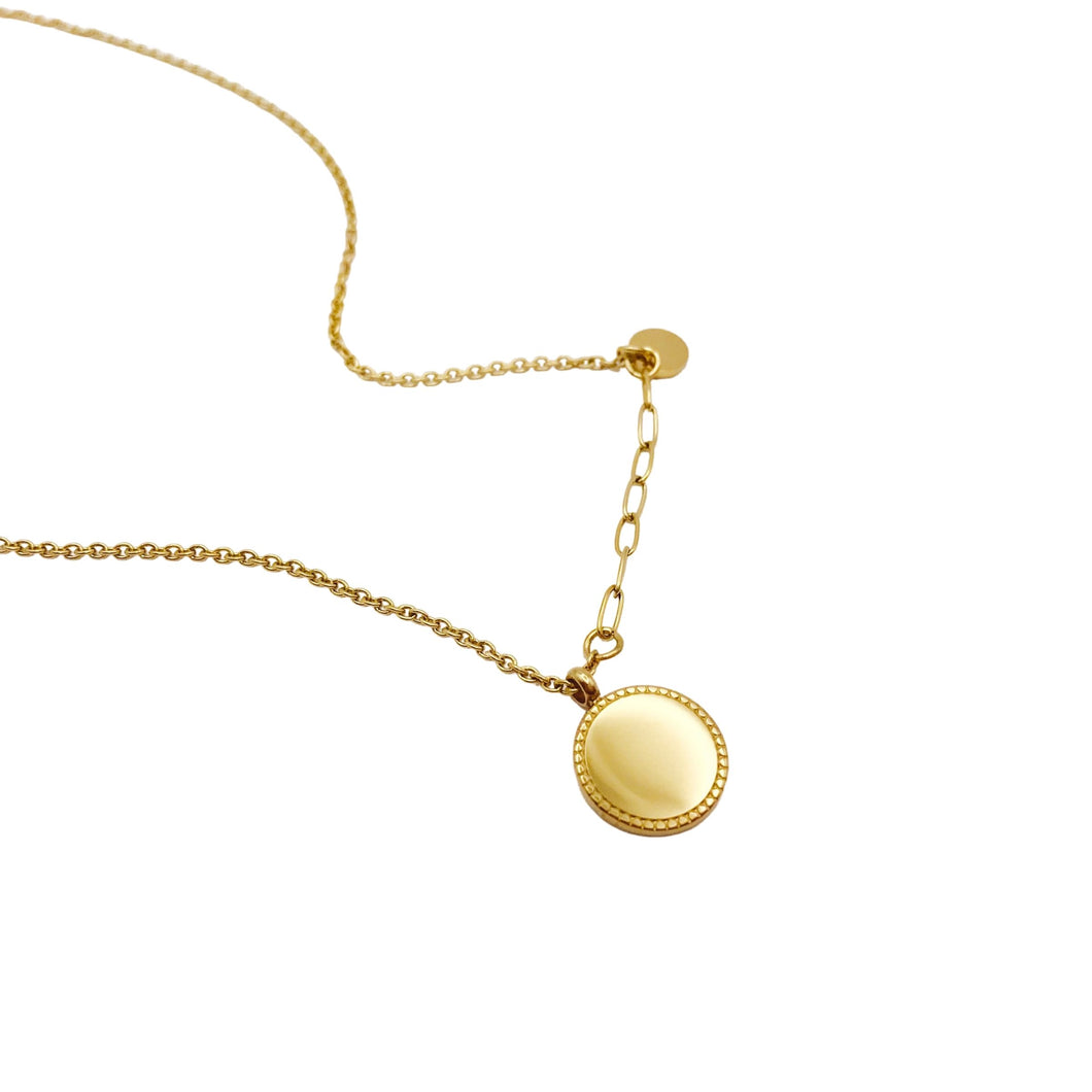 Collar Moneda Lisa Mini