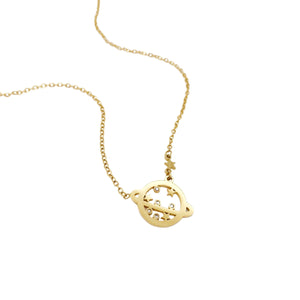 Collar Saturno Cristales