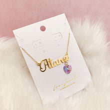 Cargar imagen en el visor de la galería, Collar Nombre Personalizado + Cristal
